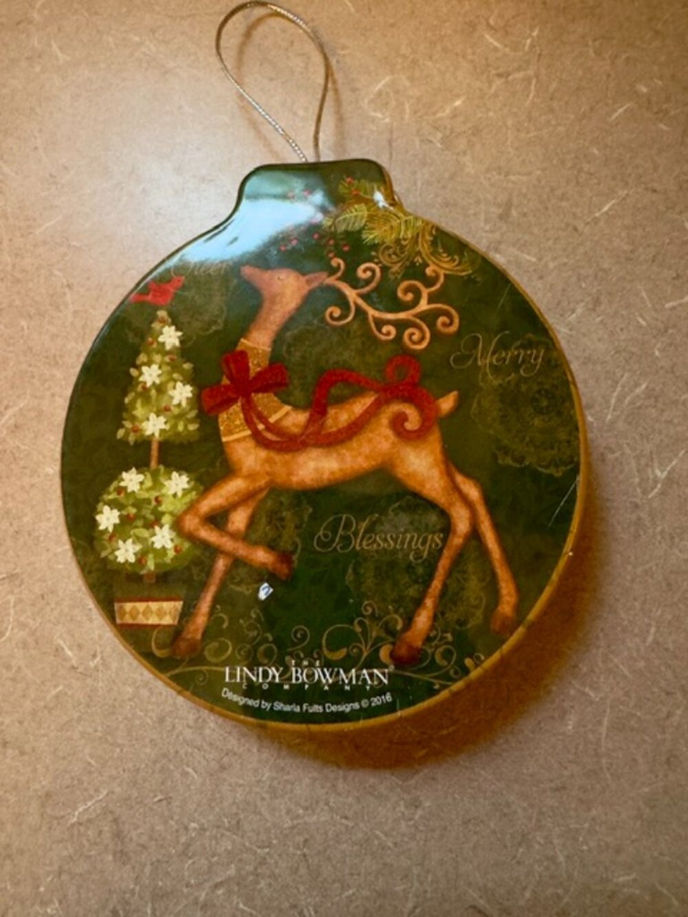 Lindy Bowman reindeer ornament